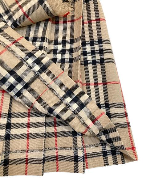 BURBERRY BLUE LABEL（バーバリーロンドンブルーレーベル）BURBERRY BLUE LABEL (バーバリーロンドンブルーレーベル) ノヴァチェックラップスカート ベージュ サイズ:SIZE 36の古着・服飾アイテム