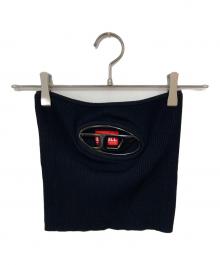 DIESEL（ディーゼル）の古着「M-CLARKSVILLE ニットチューブトップ」｜ブラック