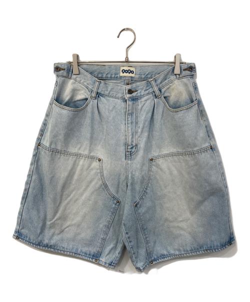 9090（9090）9090 (9090) Studs ハーフパンツ インディゴ サイズ:SIZE Lの古着・服飾アイテム