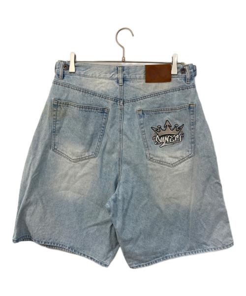 9090（9090）9090 (9090) Studs ハーフパンツ インディゴ サイズ:SIZE Lの古着・服飾アイテム