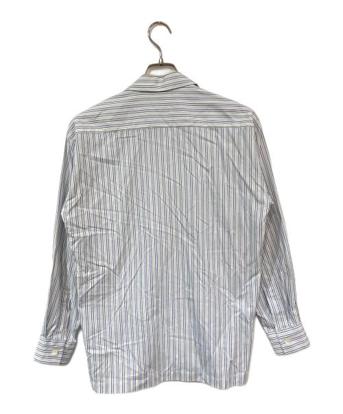 im MIYAKE DESIGN STUDIO（イッセイミヤケデザインスタジオ）im MIYAKE DESIGN STUDIO (イッセイミヤケデザインスタジオ) ストライプシャツ ブルー サイズ:SIZE Mの古着・服飾アイテム