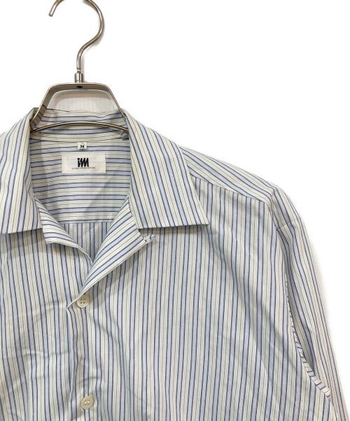 im MIYAKE DESIGN STUDIO（イッセイミヤケデザインスタジオ）im MIYAKE DESIGN STUDIO (イッセイミヤケデザインスタジオ) ストライプシャツ ブルー サイズ:SIZE Mの古着・服飾アイテム