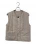 MATSUFUJI（マツフジ）の古着「Wool Stripe Quilted Vest」｜ベージュ