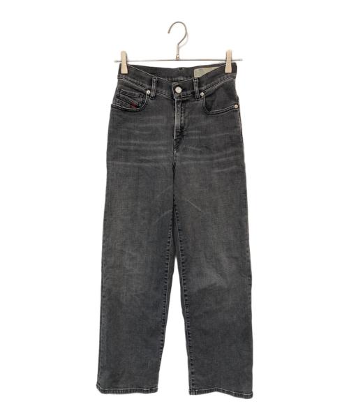 DIESEL（ディーゼル）DIESEL (ディーゼル) WIDEEデニムパンツ ブラック サイズ:SIZE 24の古着・服飾アイテム