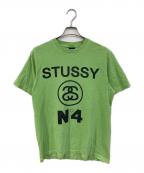 stussyステューシー）の古着「N4プリントTシャツ」｜グリーン