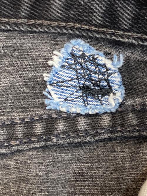 LEVI'S（リーバイス）LEVI'S (リーバイス) 505ペイントブラックデニムパンツ ブラック サイズ:W34の古着・服飾アイテム