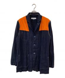 COMME des GARCONS SHIRT（コムデギャルソンシャツ）の古着「リバーシブル3Bリネンテーラードジャケット」｜ネイビー