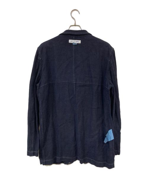 COMME des GARCONS SHIRT（コムデギャルソンシャツ）COMME des GARCONS SHIRT (コムデギャルソンシャツ) リバーシブル3Bリネンテーラードジャケット ネイビー サイズ:SIZE Lの古着・服飾アイテム