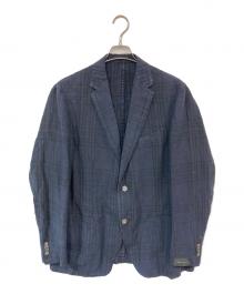 BOGLIOLI（ボリオリ）の古着「コットンリネンテーラードジャケット」｜ネイビー