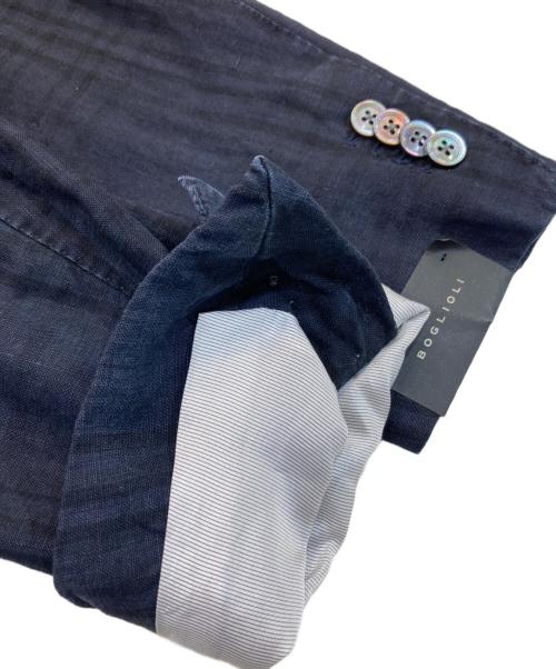BOGLIOLI（ボリオリ）BOGLIOLI (ボリオリ) コットンリネンテーラードジャケット ネイビー サイズ:54の古着・服飾アイテム