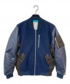 NIKEナイキ）の古着「WHITE SPACE DESTROYER JACKET」｜ネイビー×ブラウン