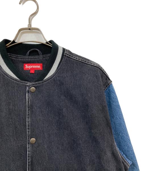 SUPREME（シュプリーム）SUPREME (シュプリーム) Denim Varsity Jacket/デニムヴァーシティジャケット インディゴ サイズ:SIZE Lの古着・服飾アイテム