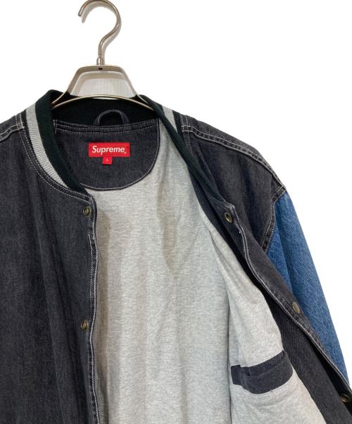 SUPREME（シュプリーム）SUPREME (シュプリーム) Denim Varsity Jacket/デニムヴァーシティジャケット インディゴ サイズ:SIZE Lの古着・服飾アイテム