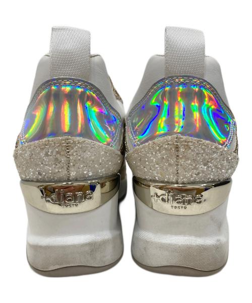 DIANA（ダイアナ）DIANA (ダイアナ) ローカットスニーカー ホワイト サイズ:SIZE 23.5cmの古着・服飾アイテム