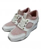 DIANAダイアナ）の古着「ハイカットスニーカー」｜ホワイト×ピンク