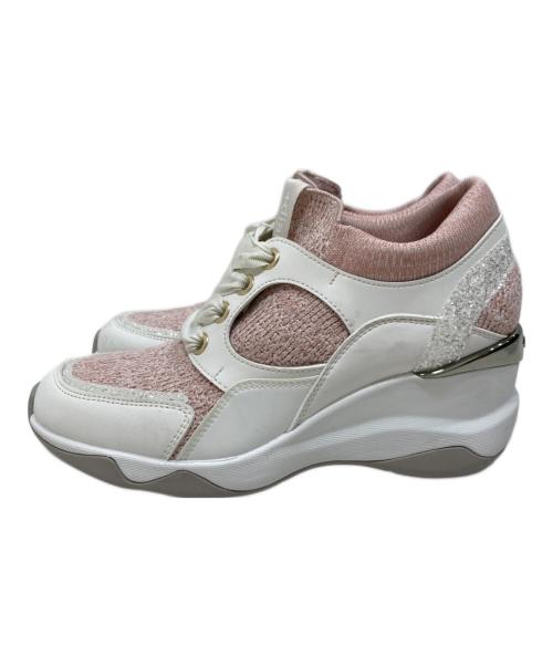 DIANA（ダイアナ）DIANA (ダイアナ) ハイカットスニーカー ホワイト×ピンク サイズ:SIZE 23.5cmの古着・服飾アイテム