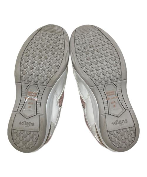 DIANA（ダイアナ）DIANA (ダイアナ) ハイカットスニーカー ホワイト×ピンク サイズ:SIZE 23.5cmの古着・服飾アイテム