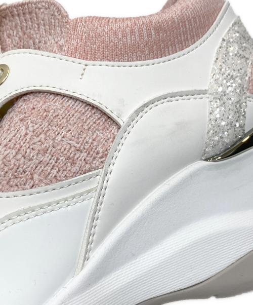 DIANA（ダイアナ）DIANA (ダイアナ) ハイカットスニーカー ホワイト×ピンク サイズ:SIZE 23.5cmの古着・服飾アイテム