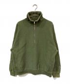 Champion REVERSE WEAVE×MONKEY TIMEチャンピオン リバース ウィーブ×モンキータイム）の古着「ハーフジップスウェット」｜グリーン