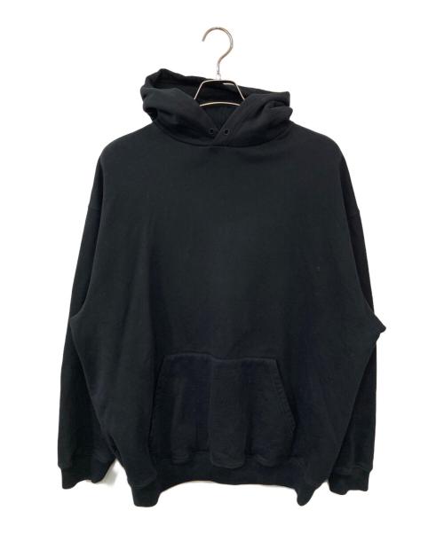 BALENCIAGA（バレンシアガ）BALENCIAGA (バレンシアガ) バックロゴプリント プルオーバーパーカー ブラック サイズ:Lの古着・服飾アイテム