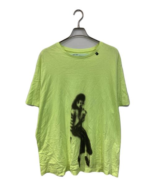 OFFWHITE（オフホワイト）OFFWHITE (オフホワイト) プリントTシャツ イエロー サイズ:SIZE Mの古着・服飾アイテム