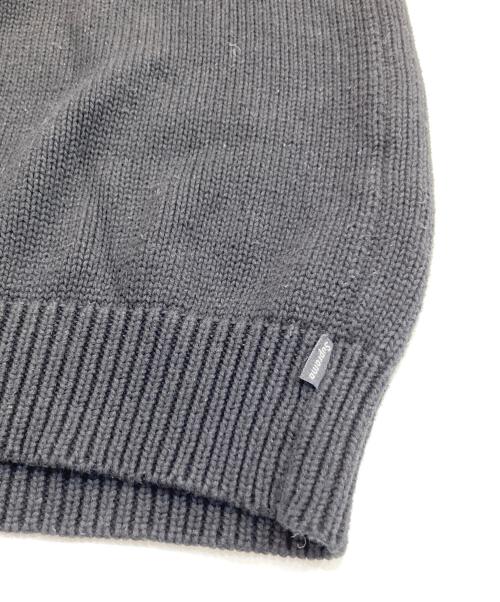 SUPREME（シュプリーム）SUPREME (シュプリーム) chenille logo sweater/シェニールロゴセーター ブラック サイズ:SIZE XLの古着・服飾アイテム