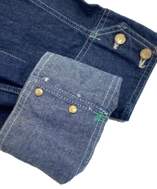 POST O'ALLS（ポストオーバーオールズ）POST O'ALLS (ポストオーバーオールズ) RUFF'n'TUFF カバーオール インディゴ サイズ:Lの古着・服飾アイテム