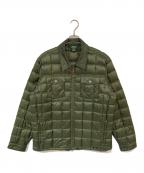 WOOLRICHウールリッチ）の古着「ジップアップダウンジャケット」｜カーキ