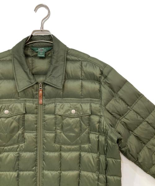 WOOLRICH（ウールリッチ）WOOLRICH (ウールリッチ) ジップアップダウンジャケット カーキ サイズ:Lの古着・服飾アイテム