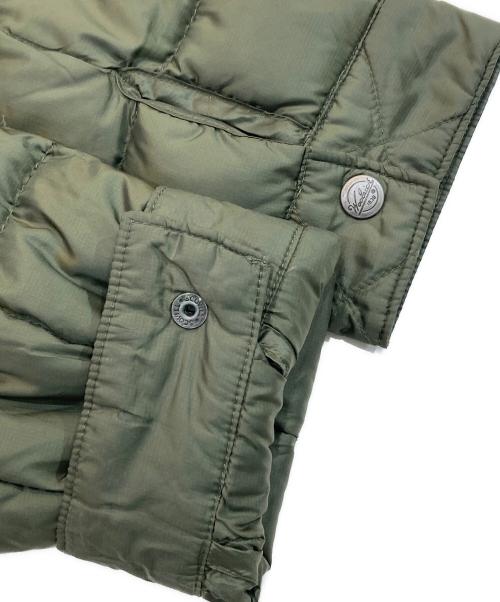 WOOLRICH（ウールリッチ）WOOLRICH (ウールリッチ) ジップアップダウンジャケット カーキ サイズ:Lの古着・服飾アイテム