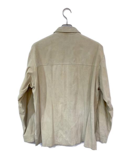 RRL（ダブルアールエル）RRL (ダブルアールエル) スウェードレザーシャツ ベージュ サイズ:Mの古着・服飾アイテム