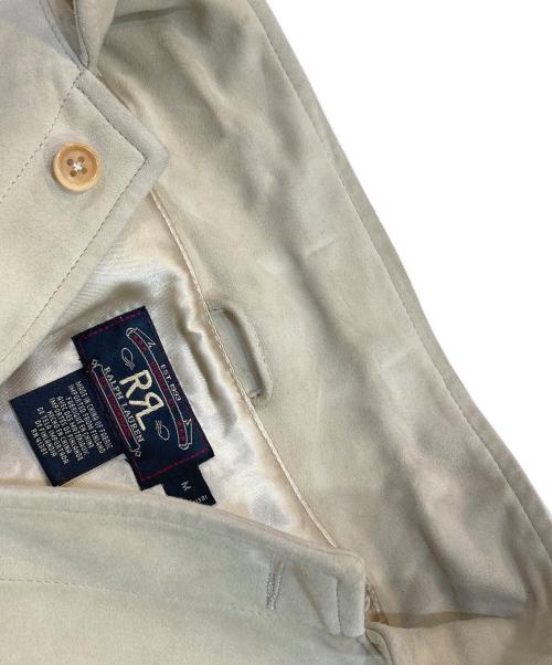 RRL（ダブルアールエル）RRL (ダブルアールエル) スウェードレザーシャツ ベージュ サイズ:Mの古着・服飾アイテム