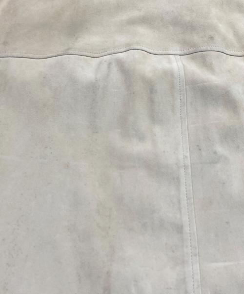 RRL（ダブルアールエル）RRL (ダブルアールエル) スウェードレザーシャツ ベージュ サイズ:Mの古着・服飾アイテム