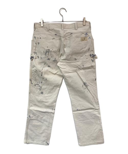 POLO RALPH LAUREN（ポロ・ラルフローレン）POLO RALPH LAUREN (ポロ・ラルフローレン) ペイントダブルニーペインターパンツ アイボリー サイズ:SIZE 32の古着・服飾アイテム