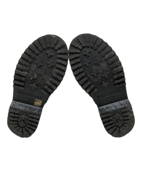 BALENCIAGA（バレンシアガ）BALENCIAGA (バレンシアガ) WAVE LOGO COMBAT BOOT/ウェーブロゴコンバットブーツ ブラック サイズ:SIZE 41の古着・服飾アイテム