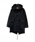 TEN-Cテンシー）の古着「Ten-C OJJ Fishtail Long Parka/テンシーOJJフィッシュテールロングパーカー」｜ブラック