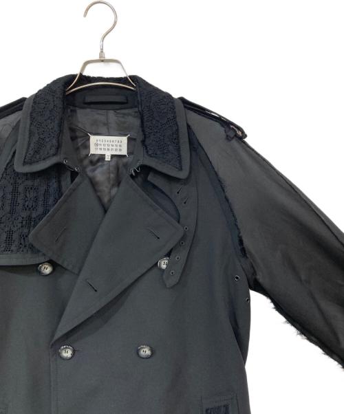 Maison Margiela（メゾンマルジェラ）Maison Margiela (メゾンマルジェラ) wool trench coat ブラック サイズ:46の古着・服飾アイテム