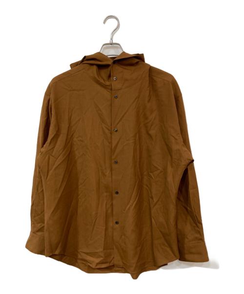 OVERCOAT（オーバーコート）OVERCOAT (オーバーコート) フードウールシャツ ブラウン サイズ:SIZE Mの古着・服飾アイテム