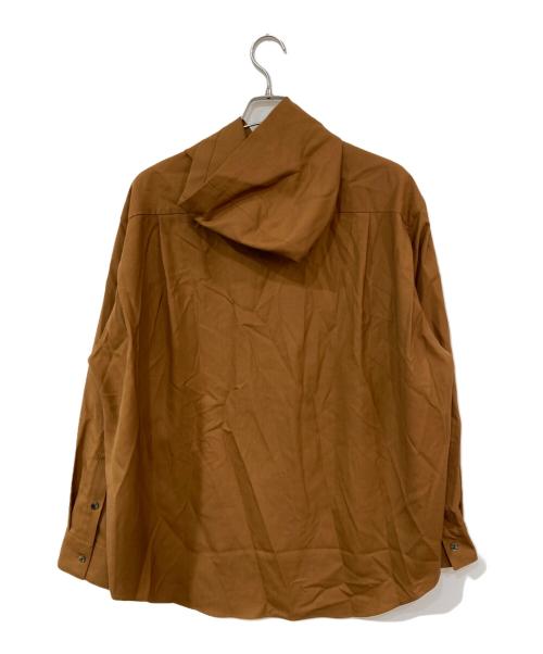 OVERCOAT（オーバーコート）OVERCOAT (オーバーコート) フードウールシャツ ブラウン サイズ:SIZE Mの古着・服飾アイテム