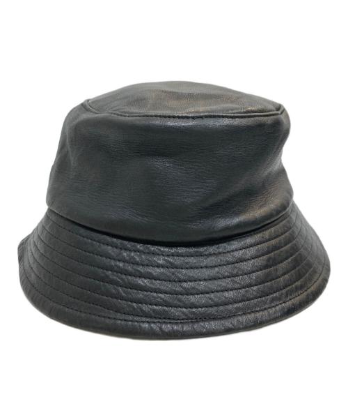 kijima takayuki（キジマタカユキ）kijima takayuki (キジマタカユキ) DEER LEATHER BUCKET HAT/ディアレザーバケットハットの古着・服飾アイテム