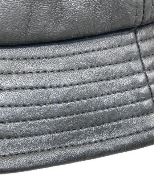 kijima takayuki（キジマタカユキ）kijima takayuki (キジマタカユキ) DEER LEATHER BUCKET HAT/ディアレザーバケットハットの古着・服飾アイテム