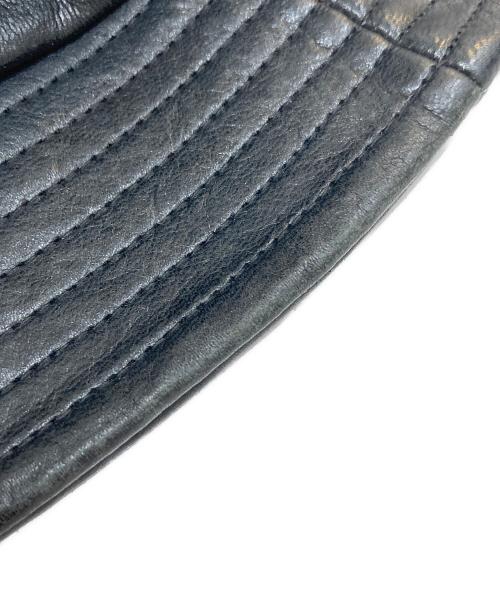 kijima takayuki（キジマタカユキ）kijima takayuki (キジマタカユキ) DEER LEATHER BUCKET HAT/ディアレザーバケットハットの古着・服飾アイテム