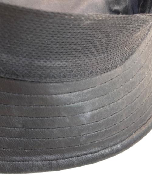 kijima takayuki（キジマタカユキ）kijima takayuki (キジマタカユキ) DEER LEATHER BUCKET HAT/ディアレザーバケットハットの古着・服飾アイテム