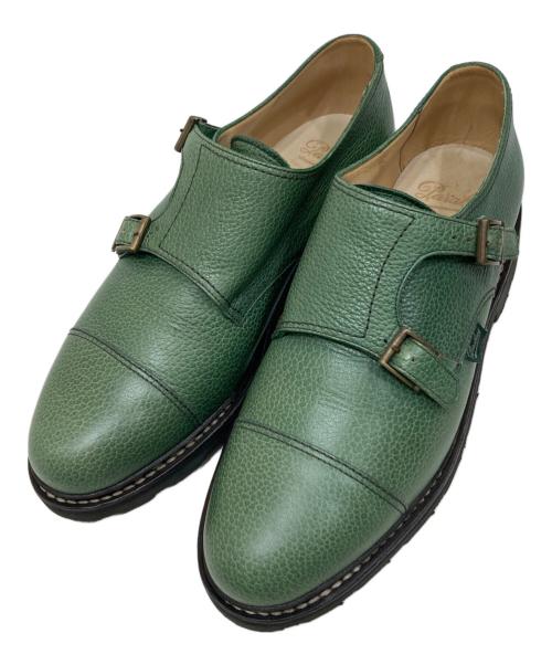 PARABOOT（パラブーツ）PARABOOT (パラブーツ) William/ウィリアム ダブルモンクストラップシューズ グリーン サイズ:SIZE 8 1/2の古着・服飾アイテム