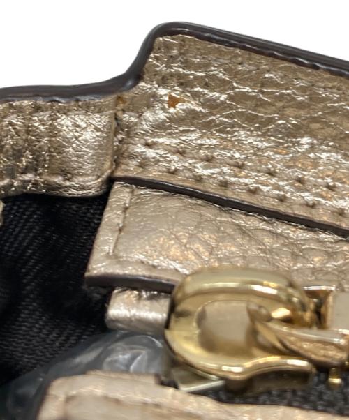 COACH（コーチ）COACH (コーチ) ミニショルダーバッグ ゴールドの古着・服飾アイテム