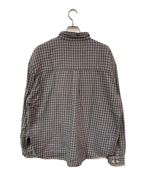 POLAR（ポーラー）POLAR (ポーラー) チェックフランネルシャツ グレー サイズ:SIZE XLの古着・服飾アイテム