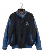 MOIRAミラ）の古着「スタジャン」｜ネイビー×ブラック