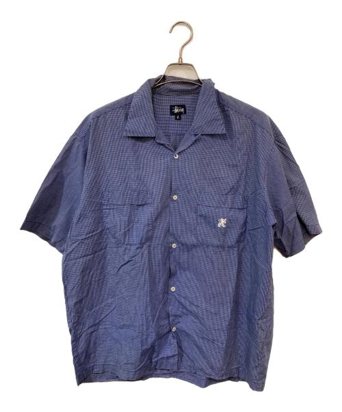stussy（ステューシー）stussy (ステューシー) ギンガムチェックシャツ ネイビー サイズ:SIZE Lの古着・服飾アイテム
