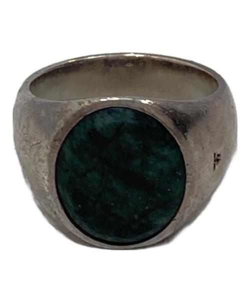 TOM WOOD（トムウッド）TOM WOOD (トムウッド) オーバルグリーンマーブルリング サイズ:15号の古着・服飾アイテム