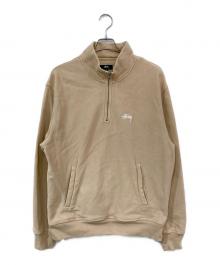 stussy（ステューシー）の古着「Stock Logo MOCK/ストックロゴモック」｜ベージュ